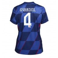 Chorvátsko Josko Gvardiol #4 Vonkajší Ženy futbalový dres ME 2024 Krátky Rukáv